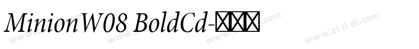 MinionW08 BoldCd字体转换